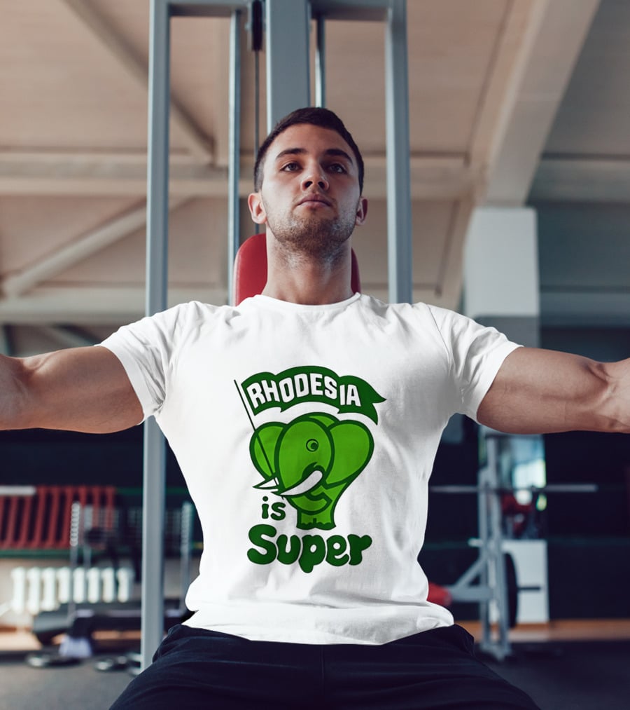 Rhodesia Elephant Green Is Super T-Shirt