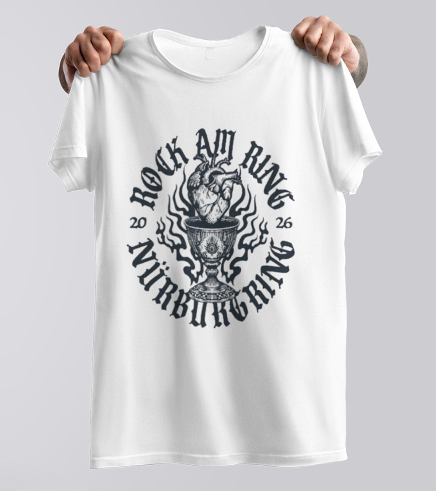 Rock Am Ring Festival 2026 Nurburgring Chalice Design June 5 7 T-Shirt
