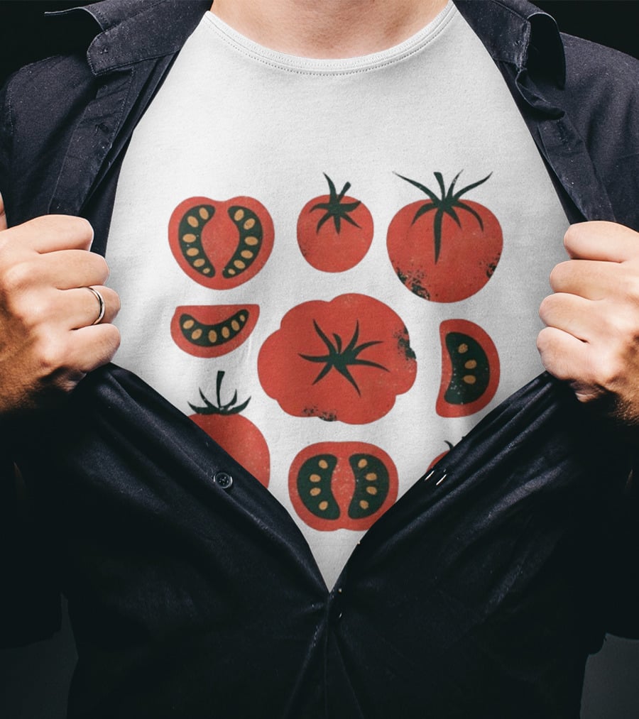 Tomato Garden Harvest Fruit Nature Botanical T-Shirt