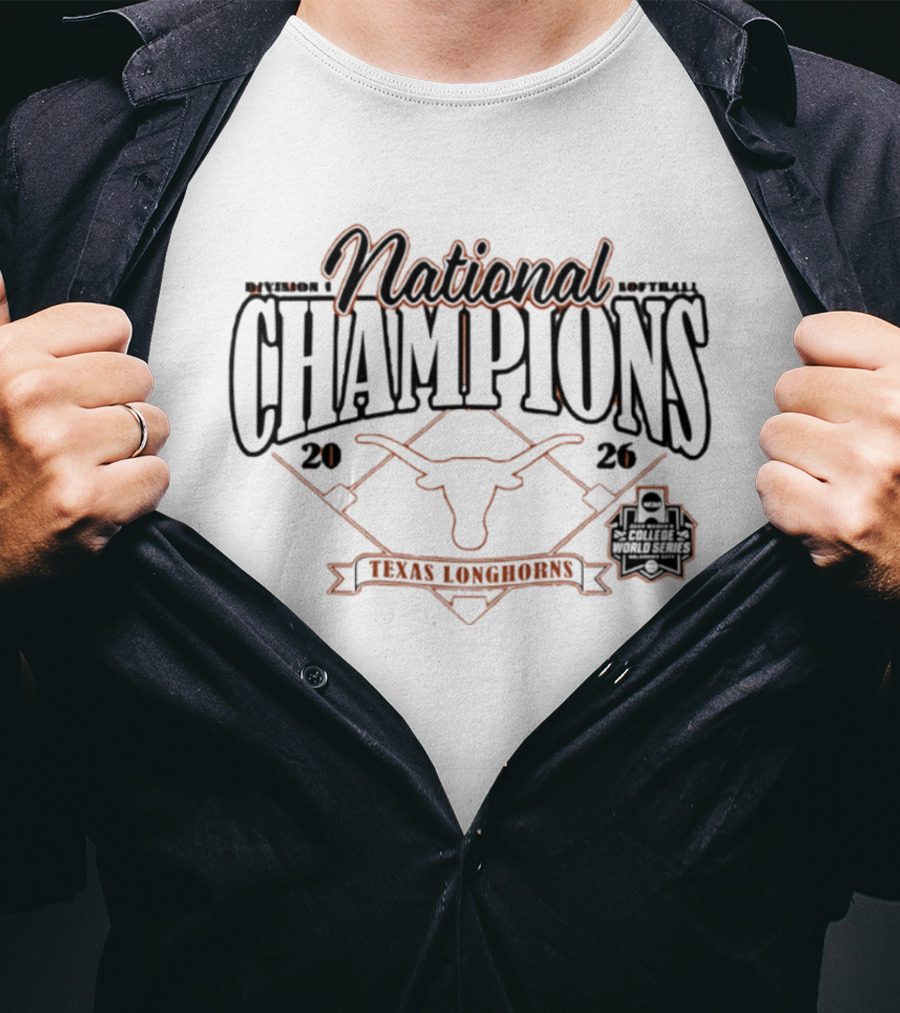 Texas Longhorns 2026 National Champions Softball Diamond T-Shirt