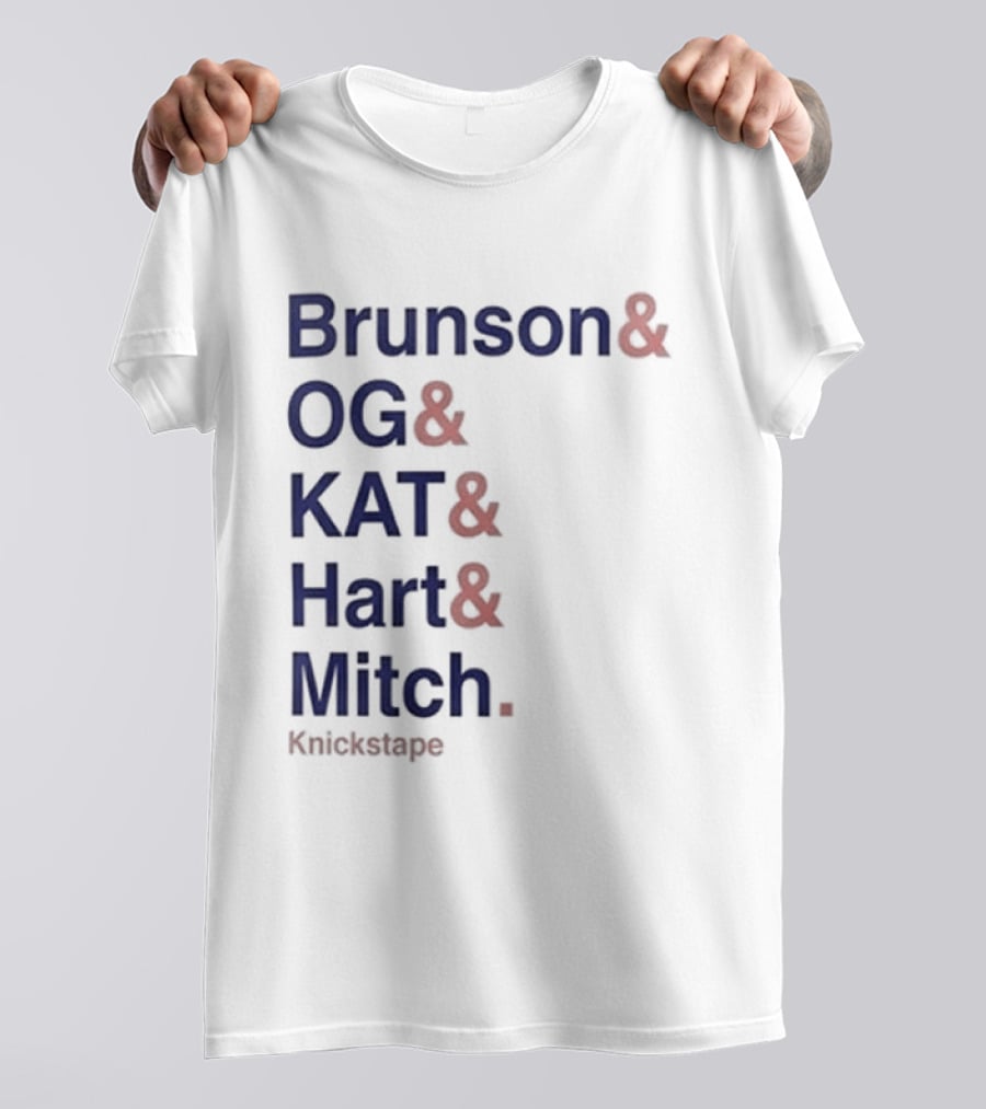Timothee Chalamet Brunson OG KAT Hart Mitch KnicksTape T-Shirt