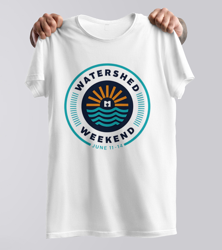 Watershed Weekend June 11 14 Sun Water Nature Outdoors Minimalist T-Shirt