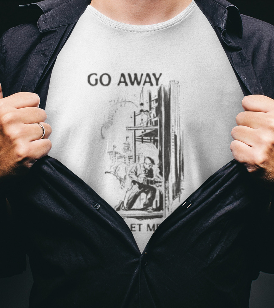 Go Away And Let Me Fix It Vintage Mechanical Gears T-Shirt