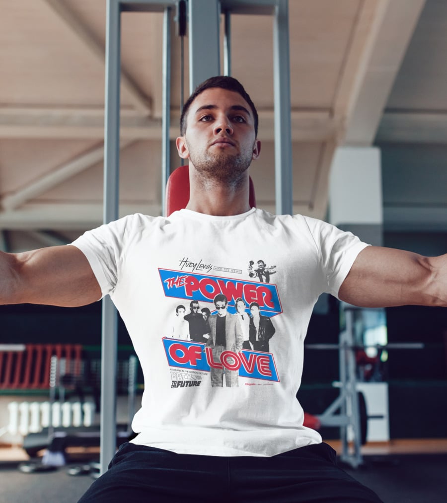 Huey Lewis The Power Of Love As Heard In Back To The Future T-Shirt