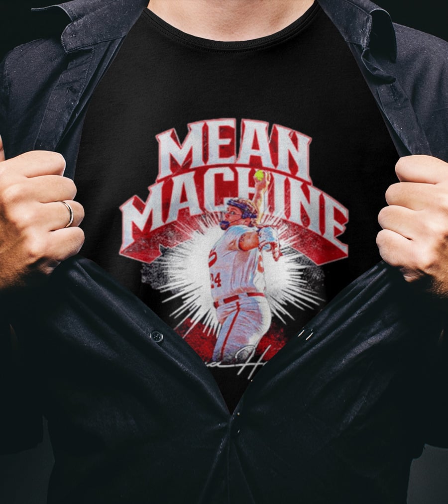 Mean Machine Braya Hodges Alabama Softball Player Collage T-Shirt