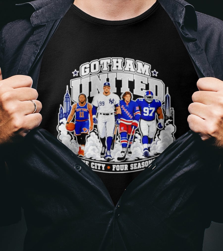Gotham United New York One City Four Seasons T-Shirt