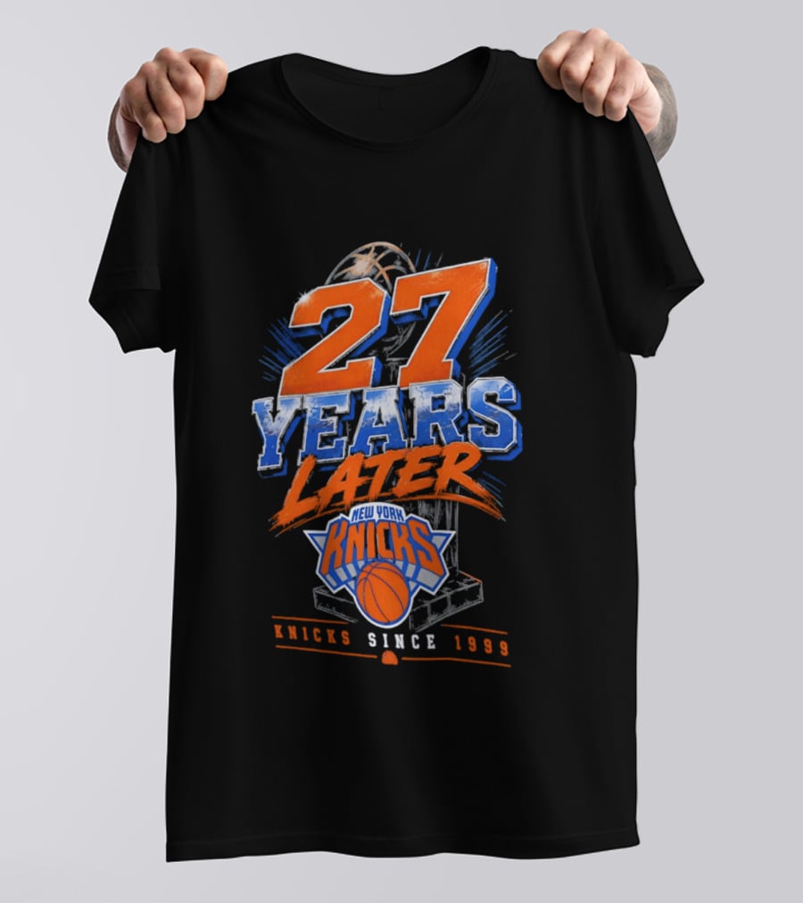 New York Knicks 27 Years Later Since 1999 NBA Basketball Anniversary T-Shirt