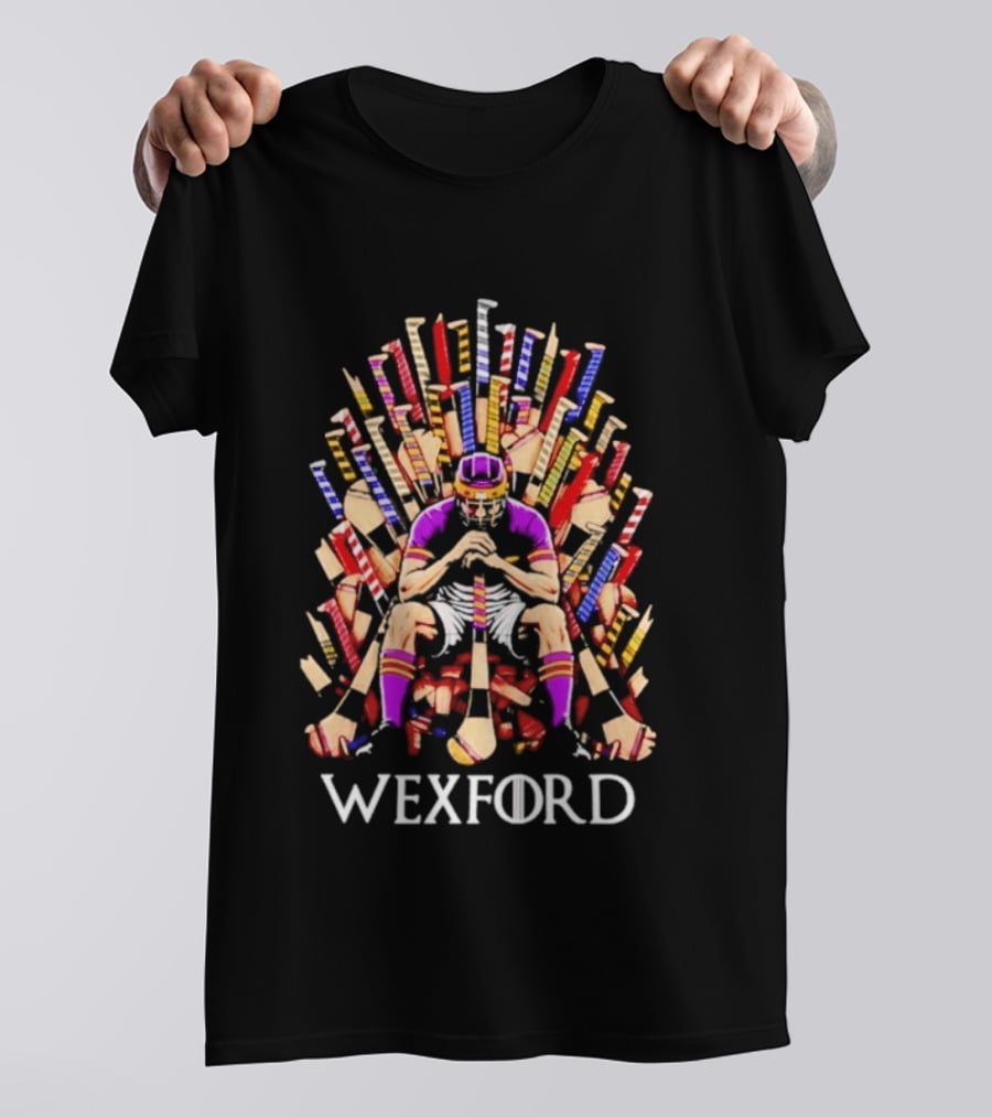 Wexford Game Of Hurls Throne Hurling Player T-Shirt
