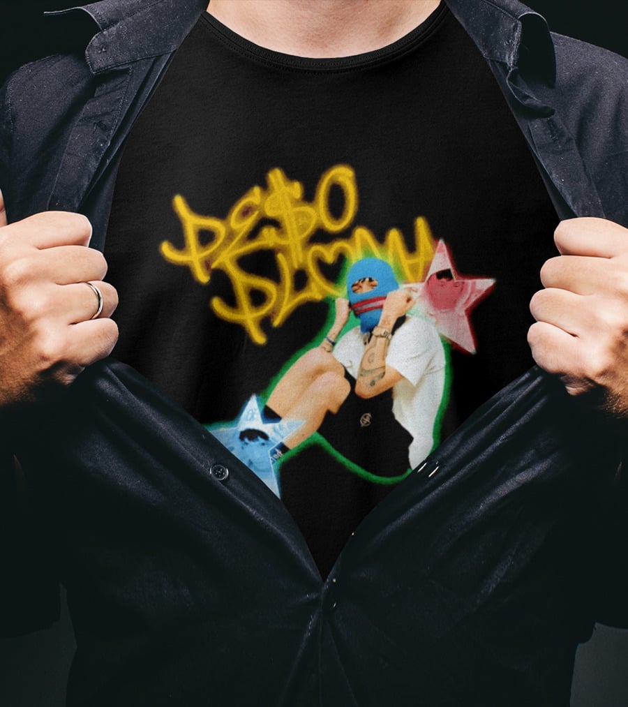 Peso Pluma Zero Love Balaclava Stars P Hundred T-Shirt