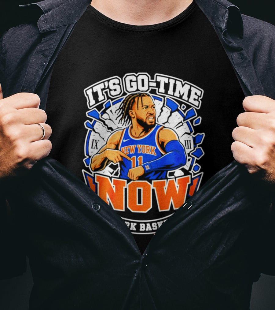 New York Basketball Jalen Brunson It's Go Time Now T-Shirt