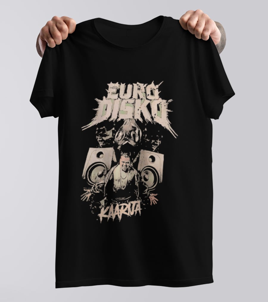 Euro Disko Kaarija Music Speakers And Dance Party T-Shirt