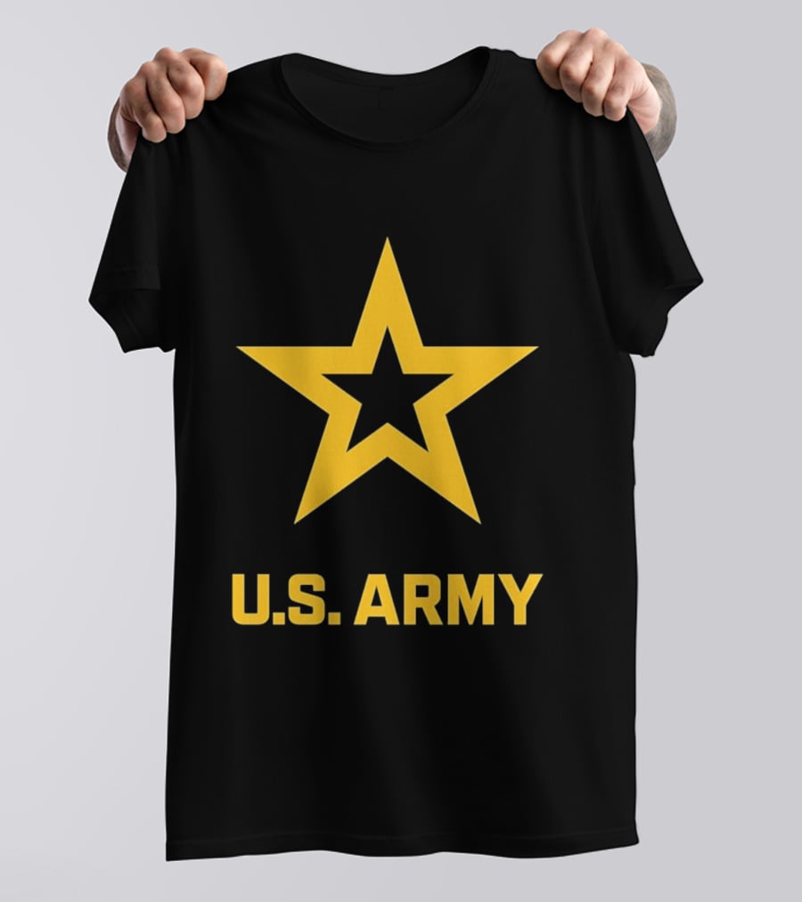 U.S. Army Yellow Star Emblem Service Support T-Shirt