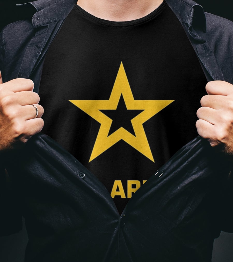 U.S. Army Yellow Star Emblem Service Support T-Shirt