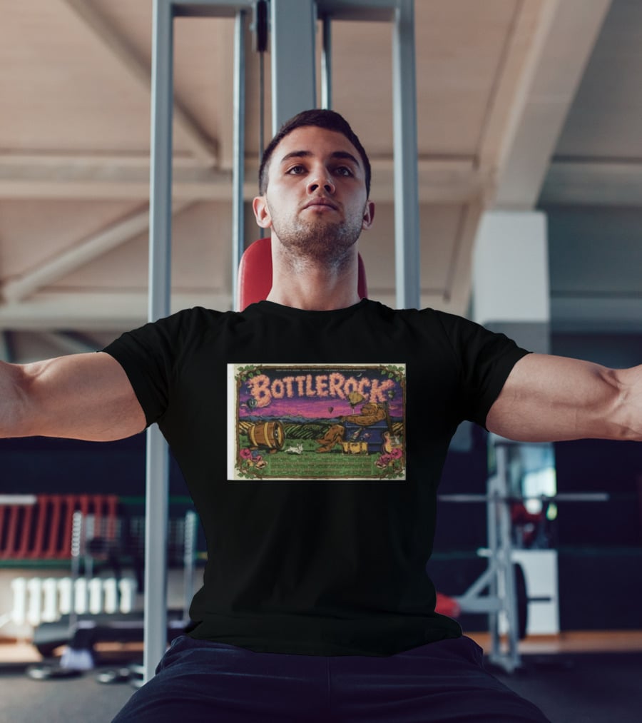 BottleRock Napa Valley Festival 2026 Grateful Dead Hot Air Balloons Fields T-Shirt