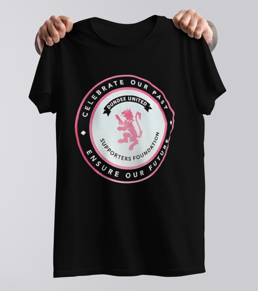 Dundee United Celebrate Our Past Ensure Our Future Supporters Foundation Lion Crest T-Shirt
