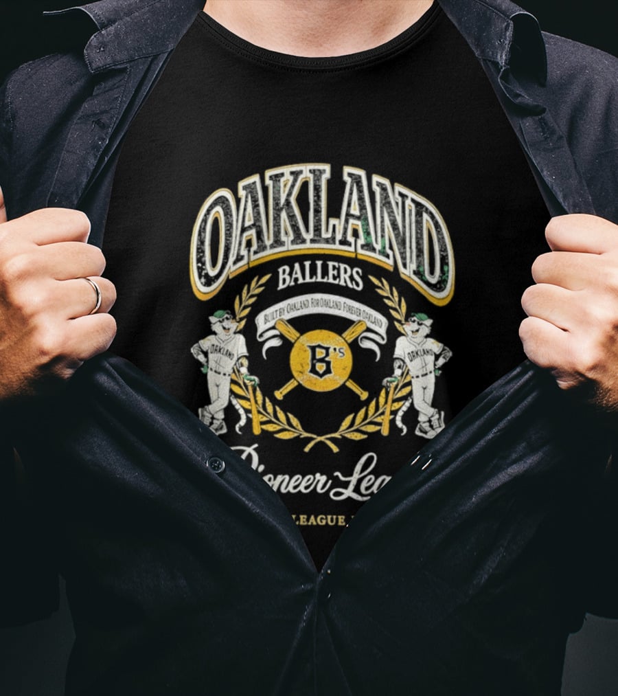 Oaklandish Oakland Ballers Pioneer League Pioneer League Baseball T-Shirt