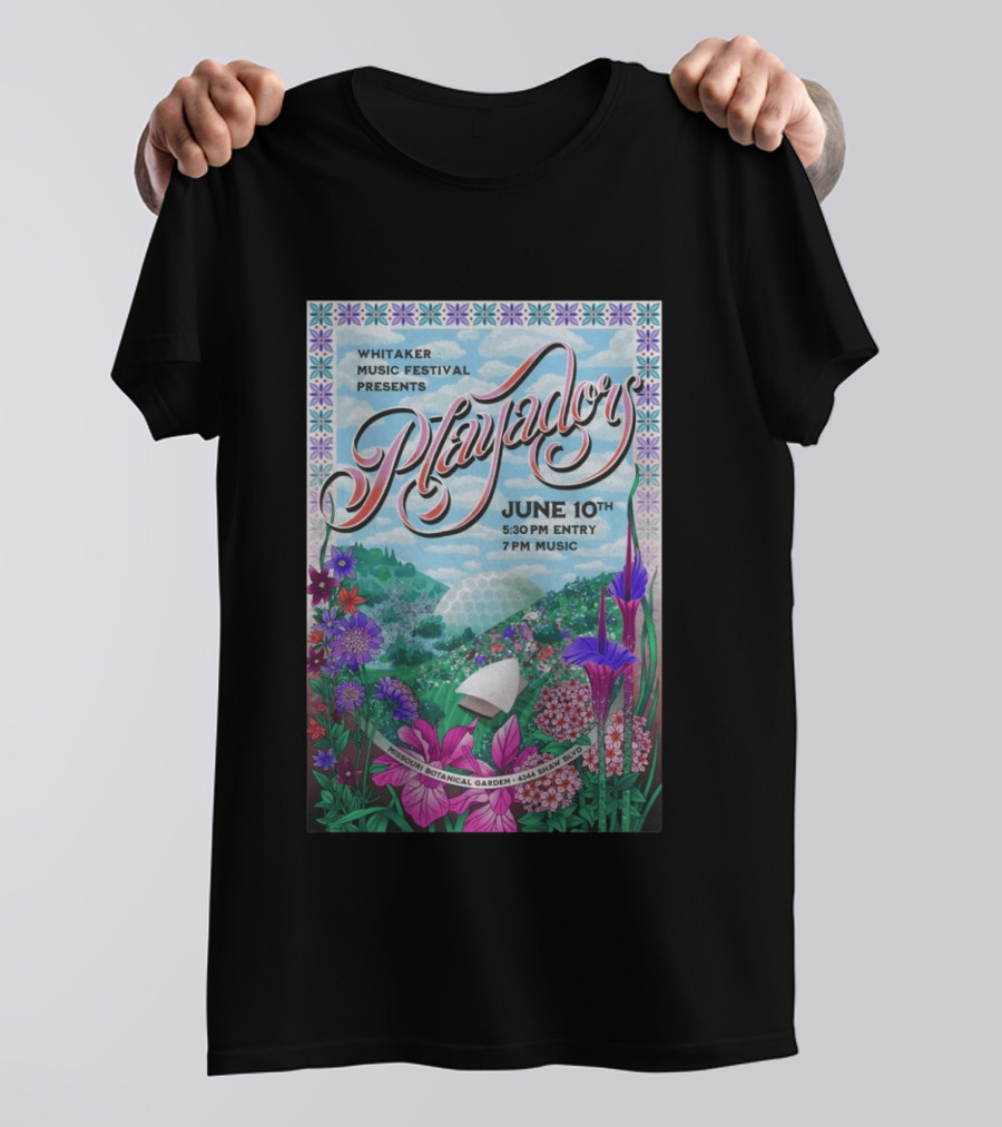 Whitaker Music Festival Playadors June 10 Missouri Botanical Garden St. Louis Event T-Shirt