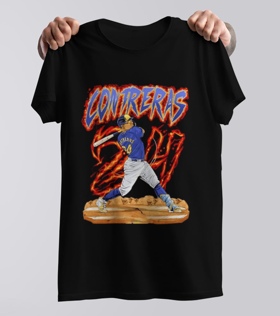 CONTRERAS Milwaukee Brewers Baseball 24 T-Shirt