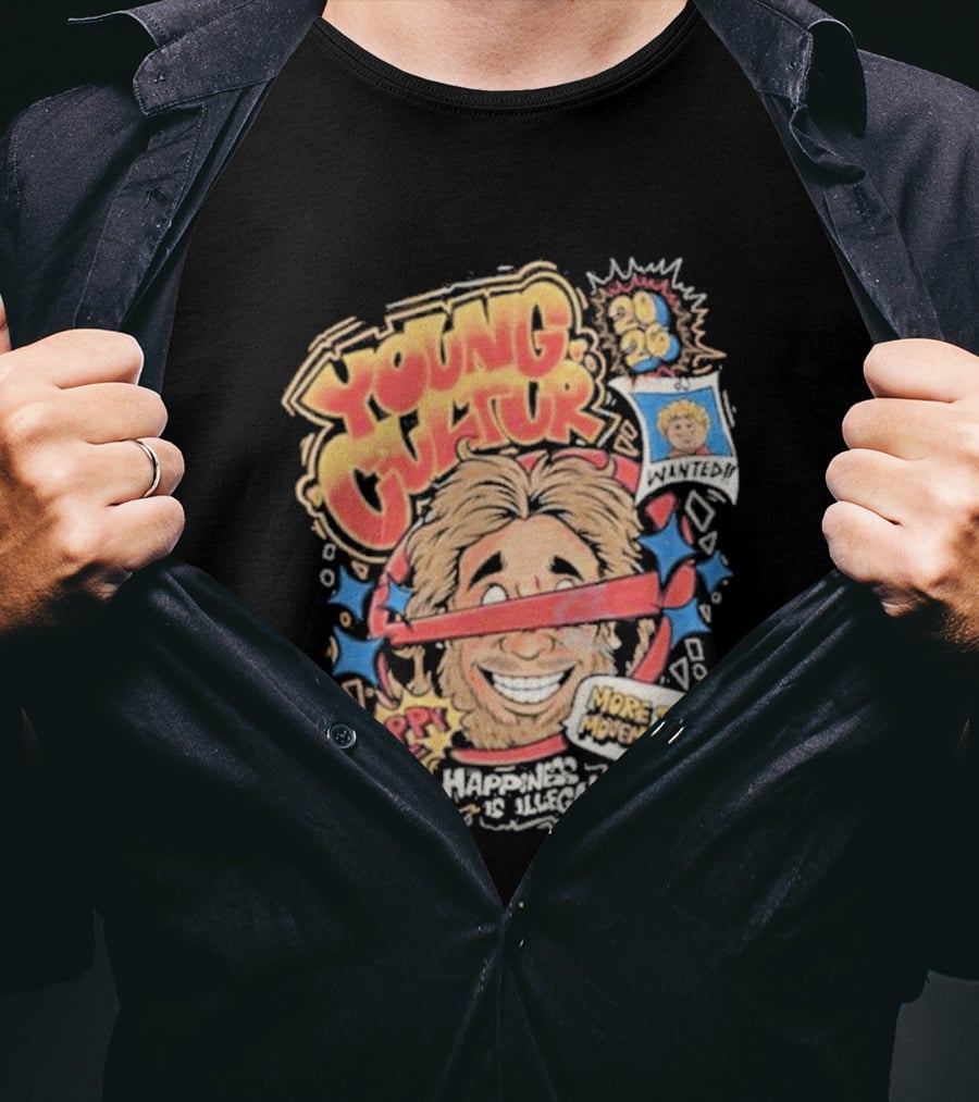 Young Cultur Happiness Is Illegal More Funky Now T-Shirt