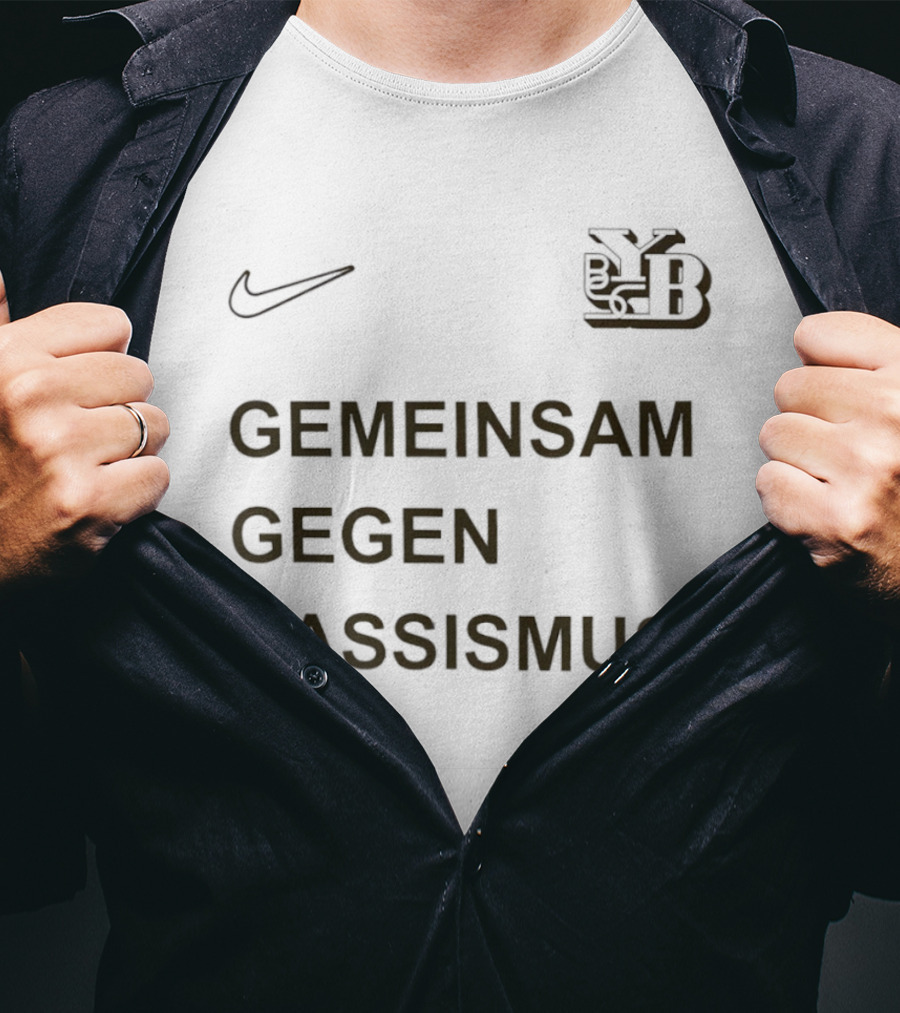 BSC Young Boys Gemeinsam Gegen Rassismus Team Nike Swoosh T-Shirt