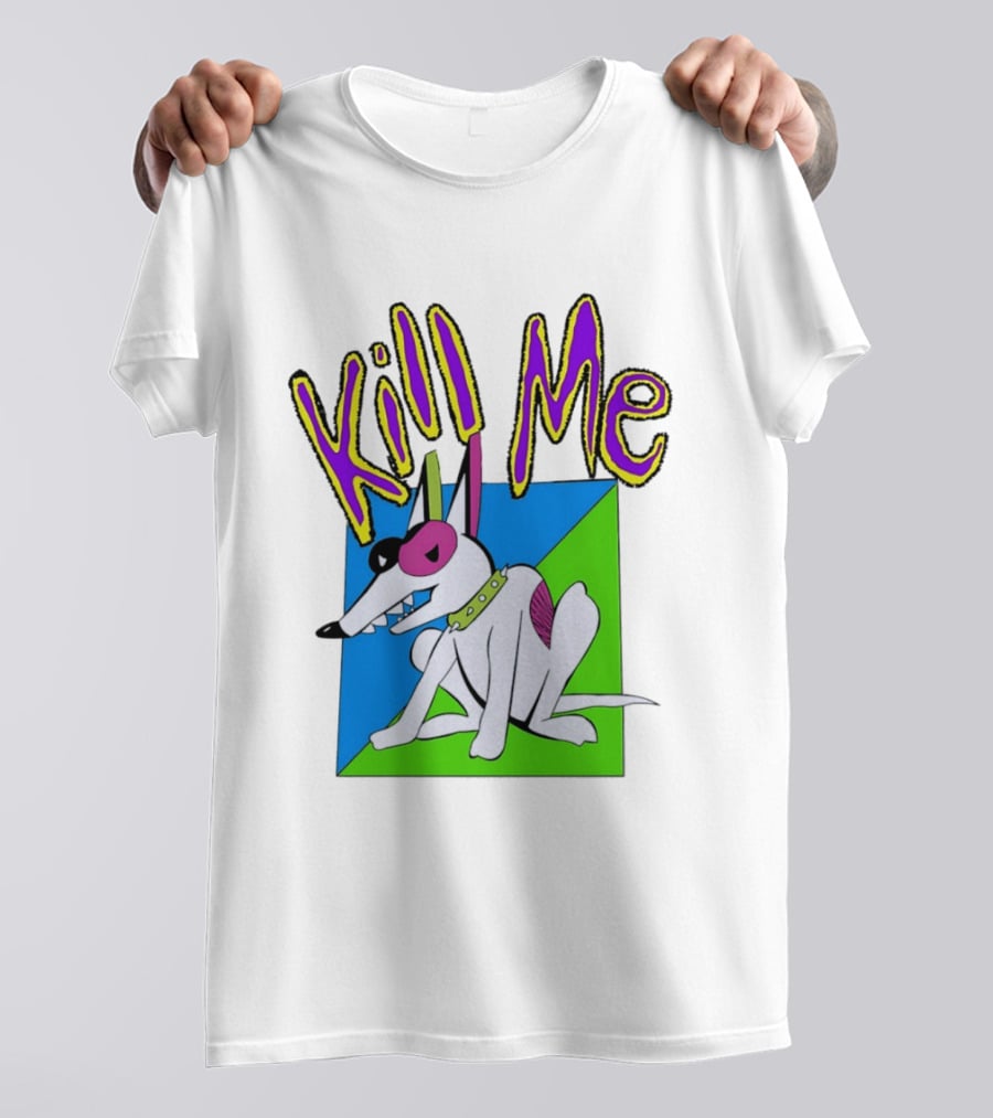 Kill Me Spuds MacKenzie Dog 1980s Pop Culture T-Shirt