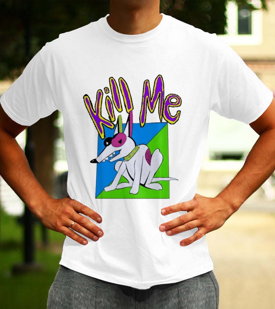 Kill Me Spuds MacKenzie Dog 1980s Pop Culture T-Shirt