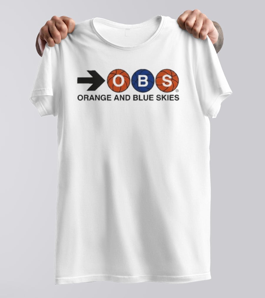 Original Spike Lee OBS Arrow Basketball Orange And Blue Skies 2026 T-Shirt