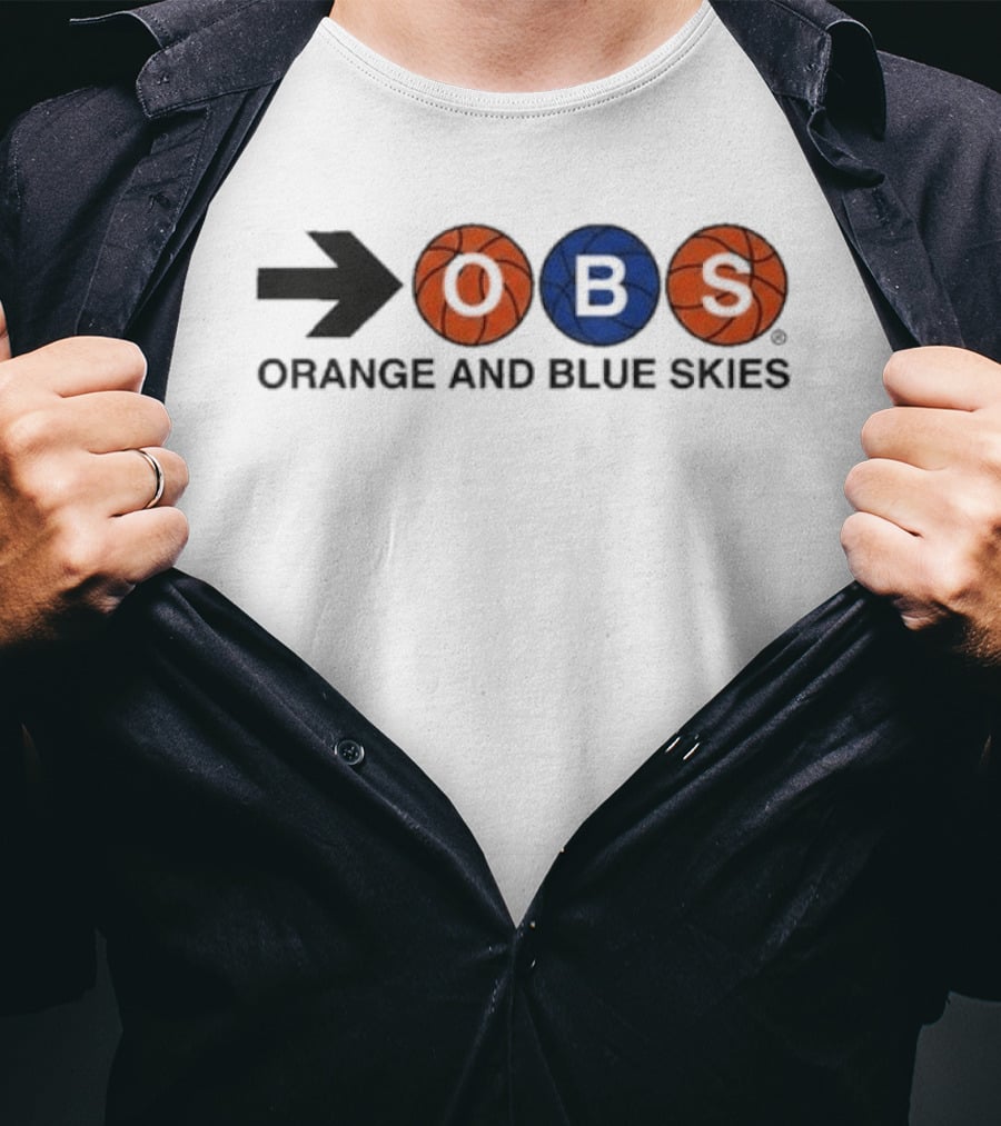 Original Spike Lee OBS Arrow Basketball Orange And Blue Skies 2026 T-Shirt