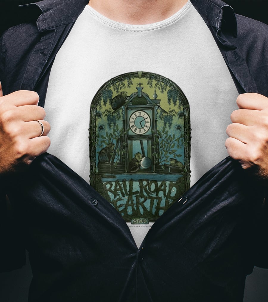 Railroad Earth 25 Years Anniversary Tour June 5 6 2026 Bellvue CO And Nature T-Shirt