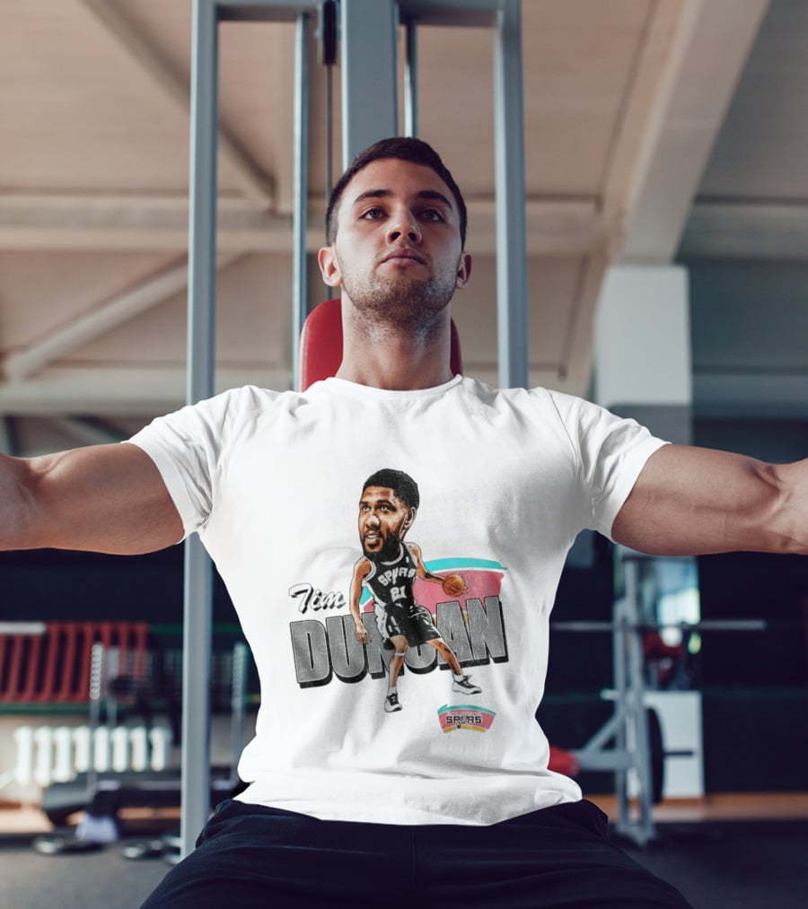 San Antonio Spurs Tim Duncan NBA Basketball Bobblehead 21 T-Shirt