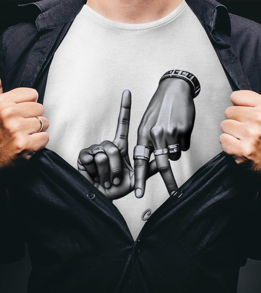 Code Of Silence LA Hand Gesture T-Shirt