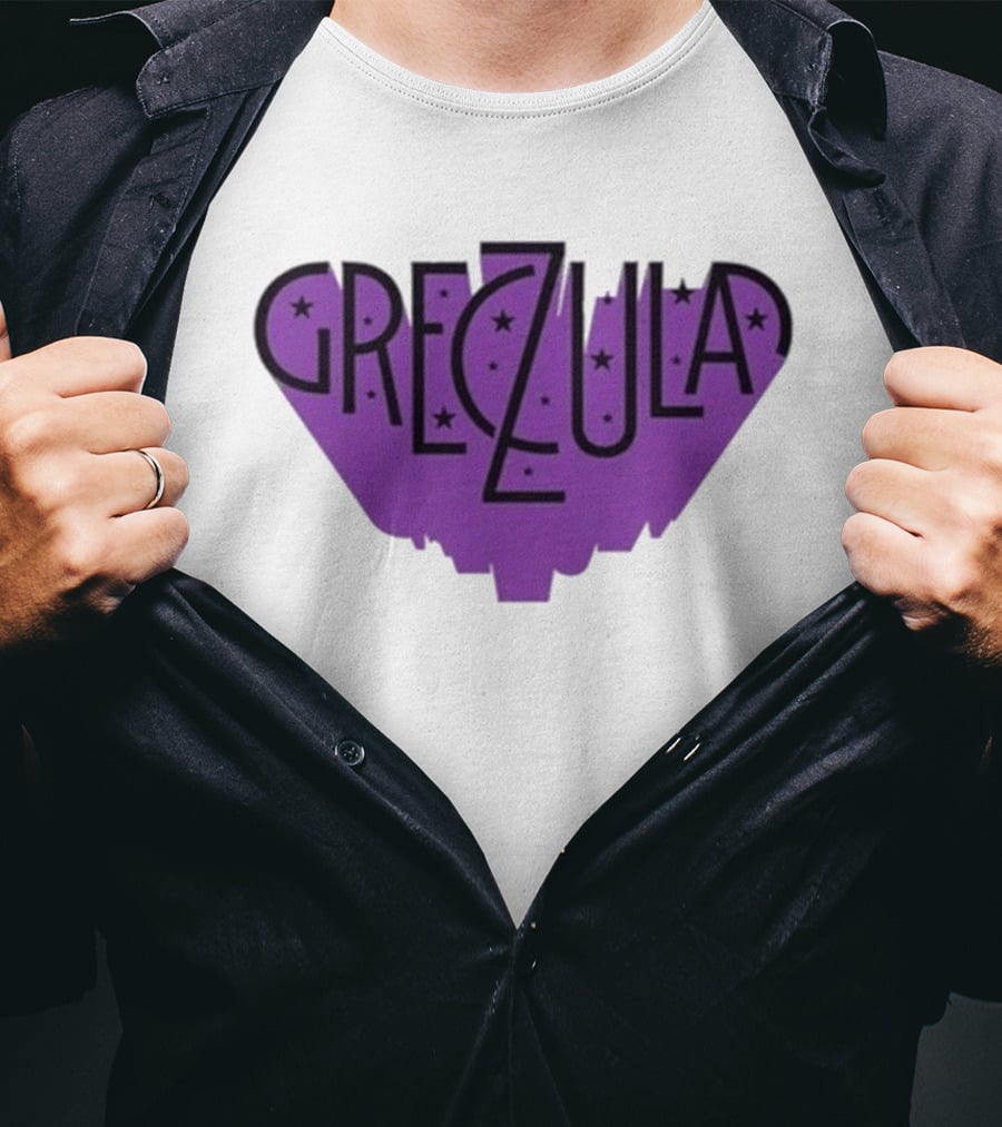 Greczula Starry Purple Tour 2026 Font T-Shirt