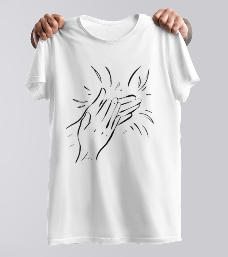 Kurtis Conner Folks Red Clapping Hands T-Shirt