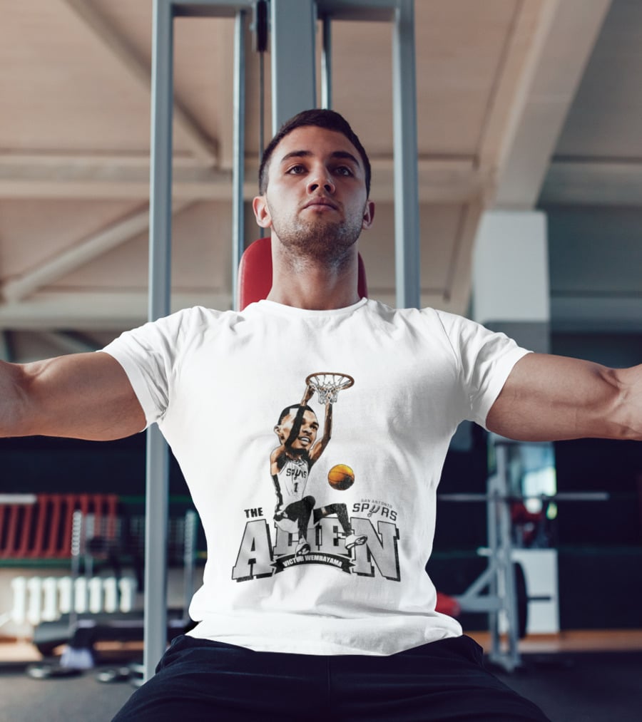 San Antonio Spurs The Alien Victor Wembanyama Basketball Dunk T-Shirt