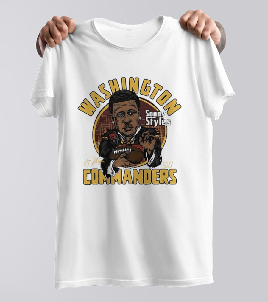 Washington Commanders Sonny Styles Classic Caricature T-Shirt