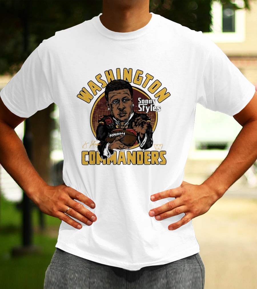 Washington Commanders Sonny Styles Classic Caricature T-Shirt