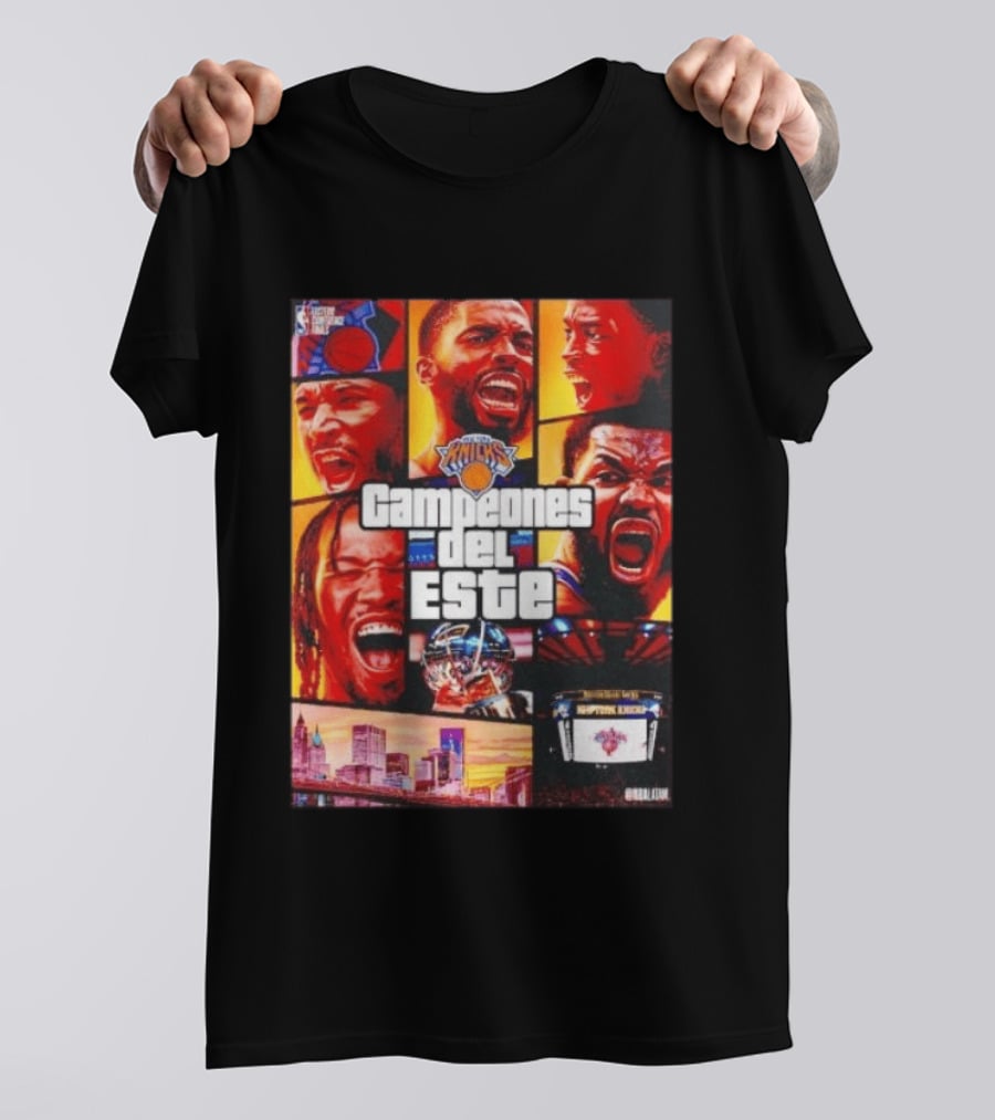 New York Knicks Campeones Del Este NBA Playoff Celebration T-Shirt