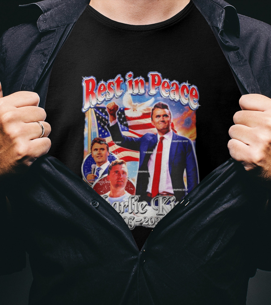 RIP Charlie Kirk Rest In Peace Memorial 1993 2025 T-Shirt