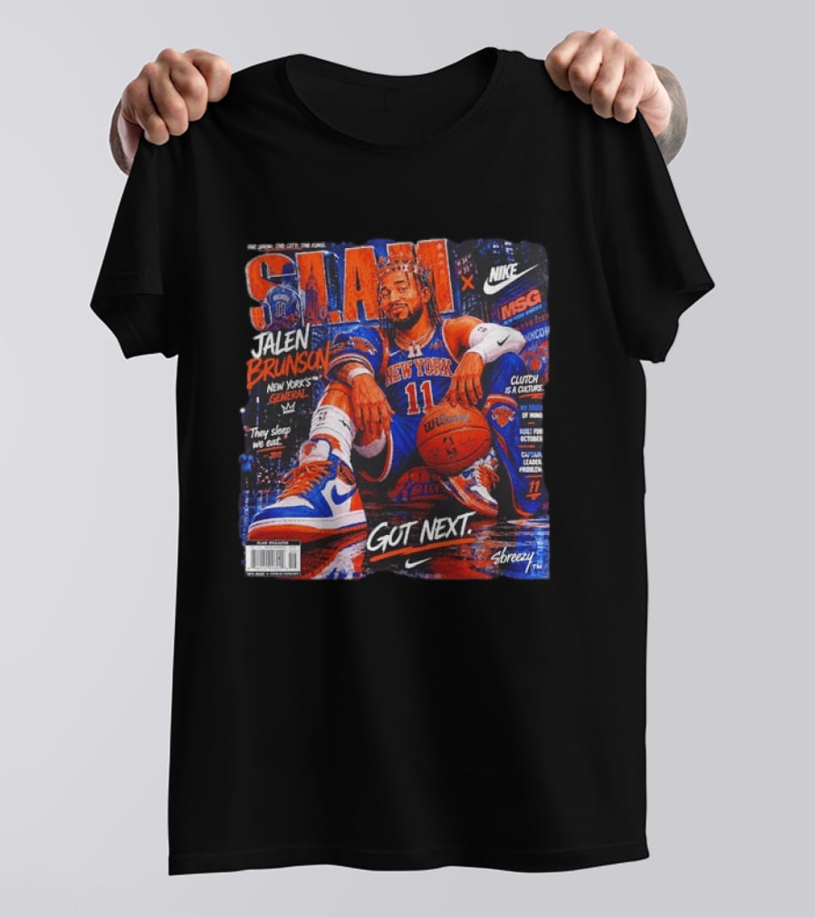 SLAM Jalen Brunson New York Knicks Nike X MSG Got Next T-Shirt