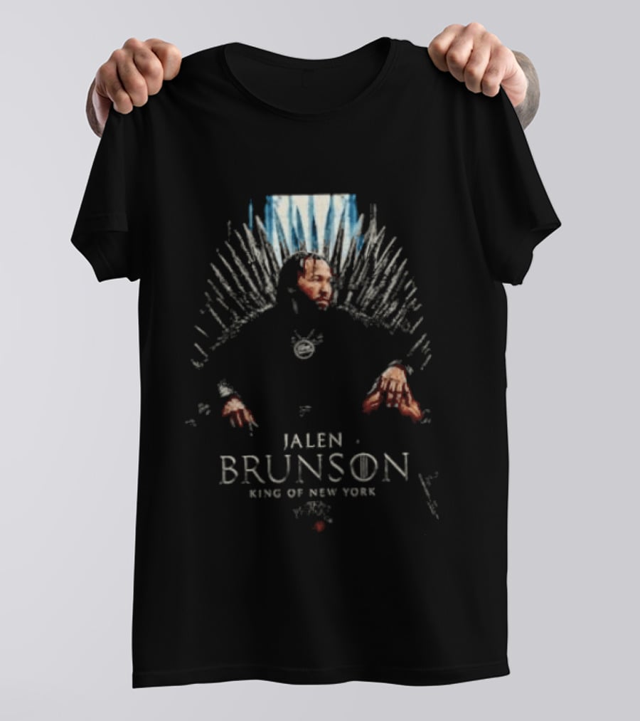 Jalen Brunson Game Of Thrones King Of New York Knicks Throne Concept T-Shirt