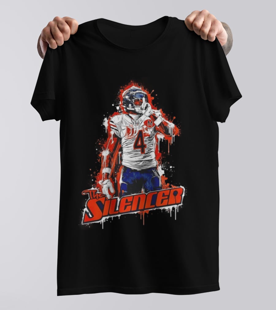 The Silencer D'Andre Swift Chicago Bears Football 2026 Official Merchandise T-Shirt