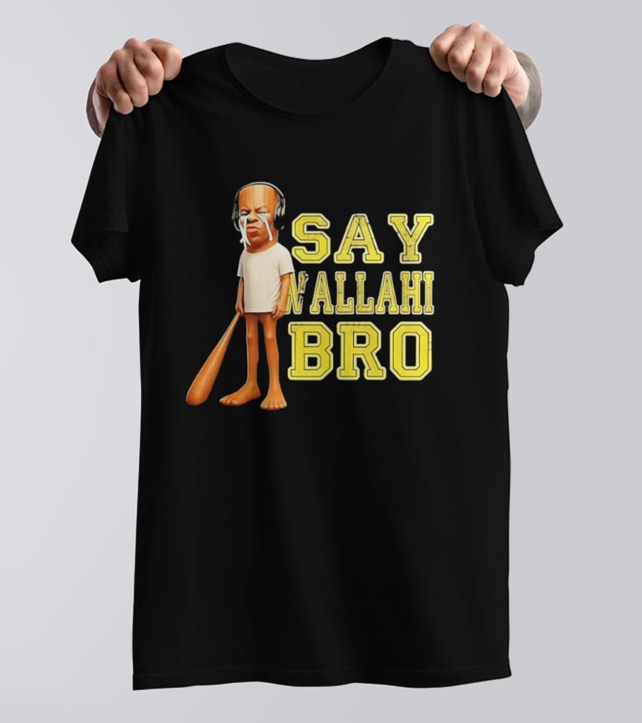 Tyler The Creator Say Wallahi Bro Baseball Bat T-Shirt
