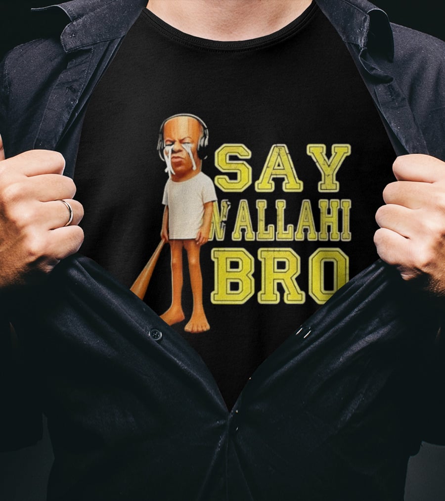 Tyler The Creator Say Wallahi Bro Baseball Bat T-Shirt