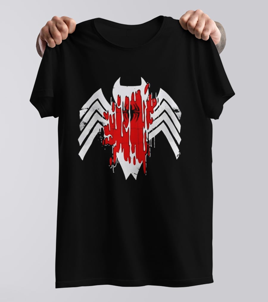 Venom Symbiote Red Dripping Spider T-Shirt