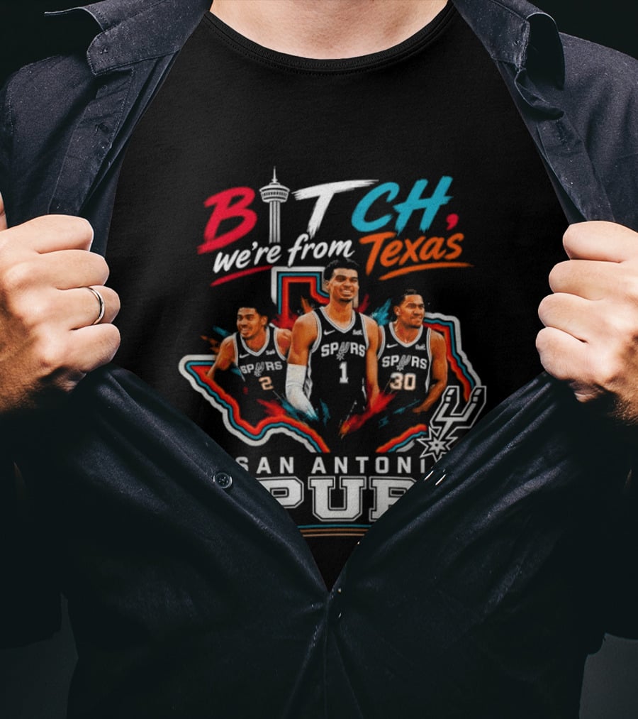Victor Wembanyama San Antonio Spurs We're From Texas NBA Basketball 2026 T-Shirt