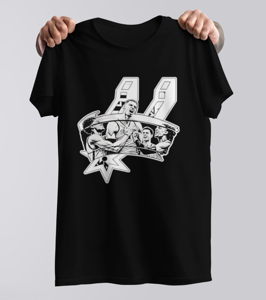 Victor Wembanyama San Antonio Spurs Basketball Players NBA Team Celebration T-Shirt