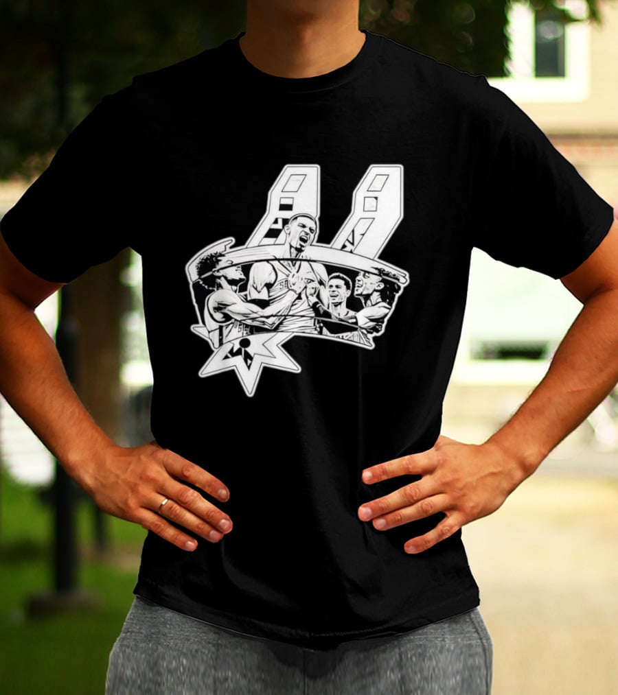 Victor Wembanyama San Antonio Spurs Basketball Players NBA Team Celebration T-Shirt