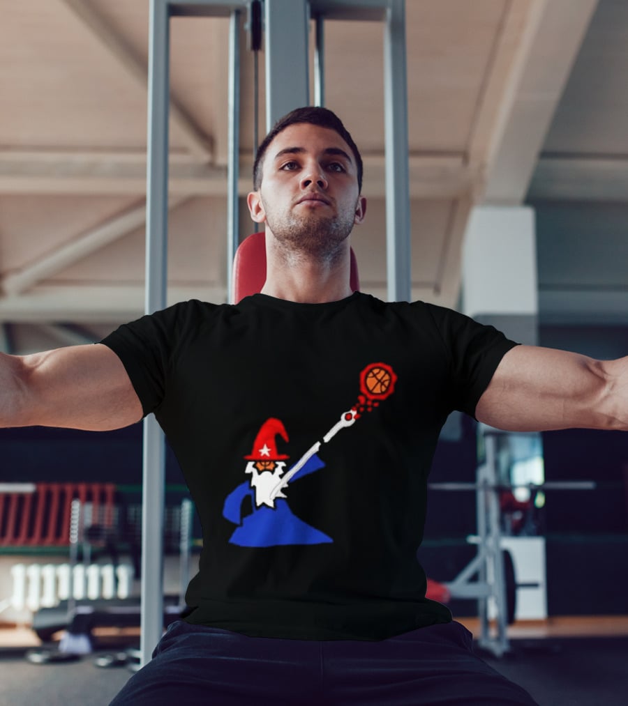 Washington Wizards NBA Basketball Player Wizard Hat Star Basketball T-Shirt