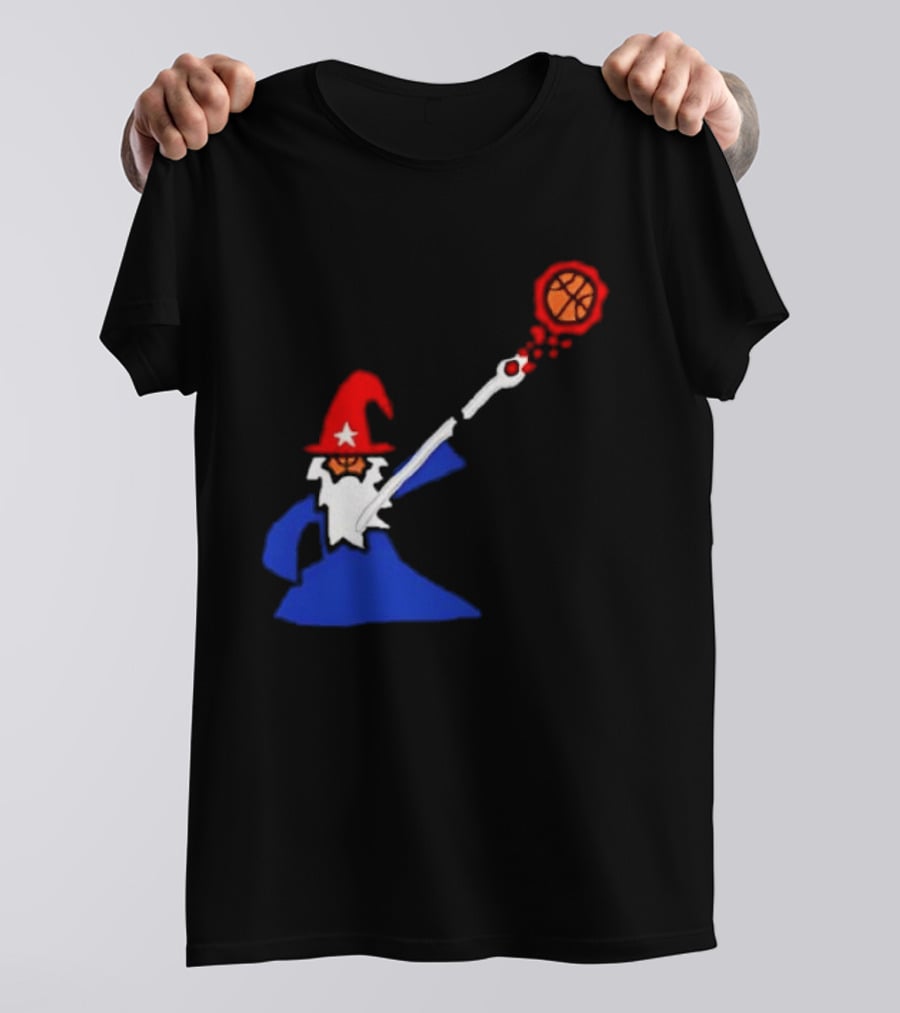 Washington Wizards NBA Basketball Player Wizard Hat Star Basketball T-Shirt