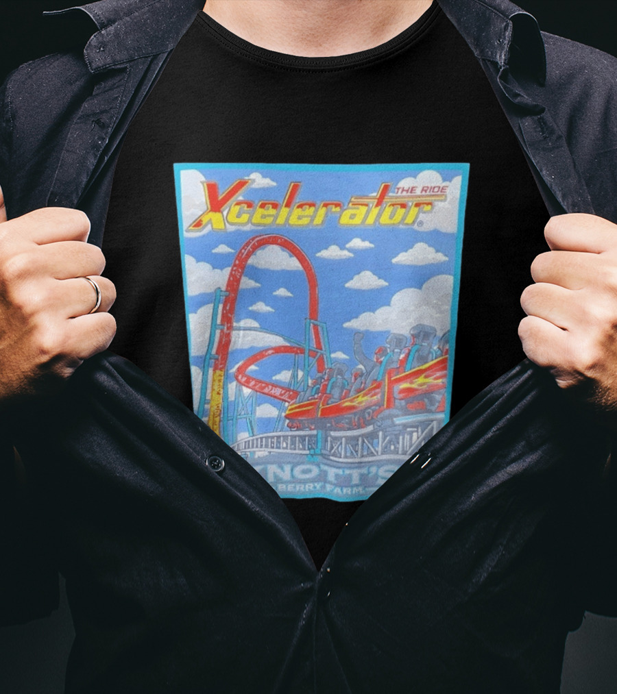Knott's Berry Farm Xcelerator The Ride Roller Adventure T-Shirt